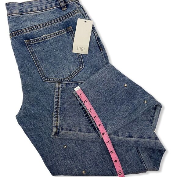 Tobi Roswell Studded Denim Boyfriend Jean NWT - Picture 10 of 12